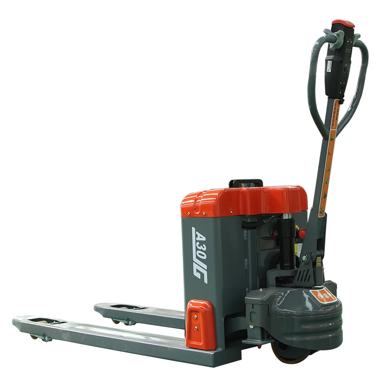 Forklift 3 tons of electric hauler walking stacker full electric pallet hauler electric  Moving forklift truck