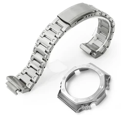 GA2100 316L Stainless Steel Watch Band Metal Strap Metal Case Modified Replacement for G Shock GA-2100/2110 Watch Accessories