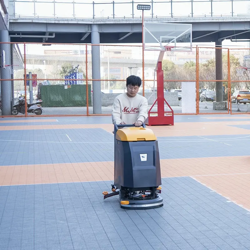 Walk Behind Ceramic Floor Tiles Cleaning Machine Plastic Flooring Machine Floor Scrubber Machine