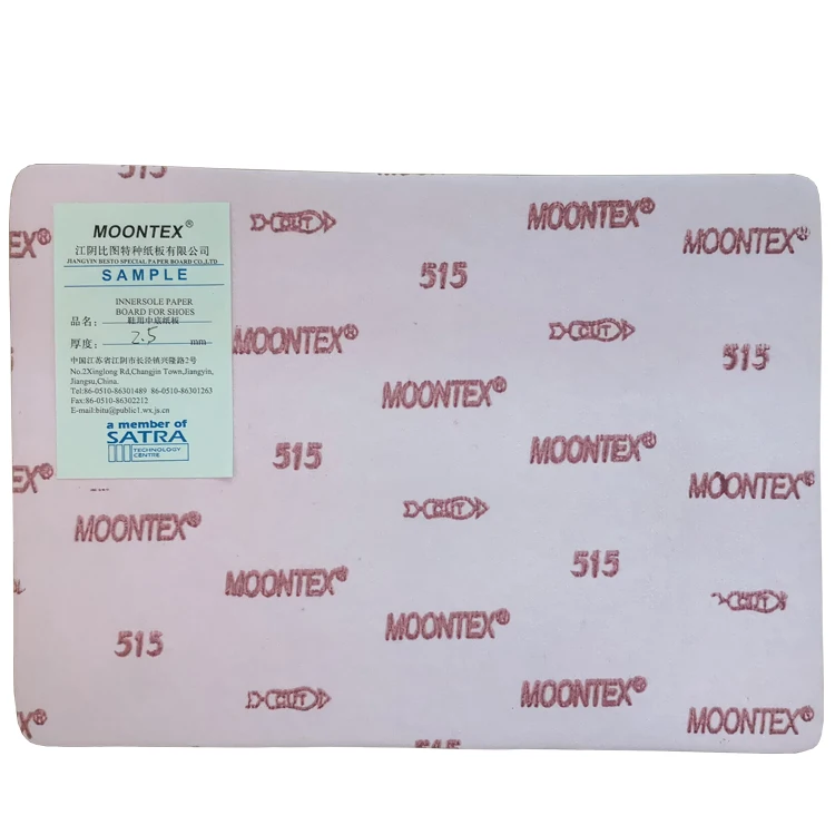 
 Высококачественная бумажная доска для стельки 2,5 мм для формовки обуви  