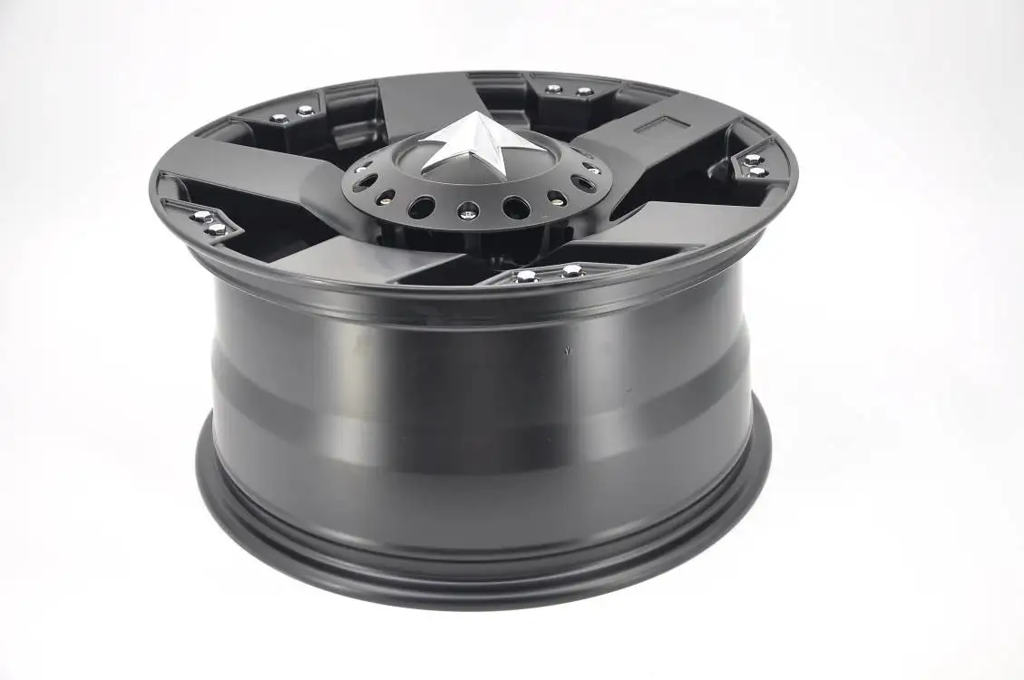 #R1007 durable casting matt black offroad 16 inch car rims 6x139.7 18 inch 17inch