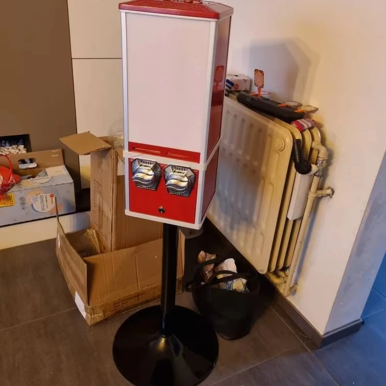 Best seller  two slot small easier carry the card vending machine  and sticker vending machine