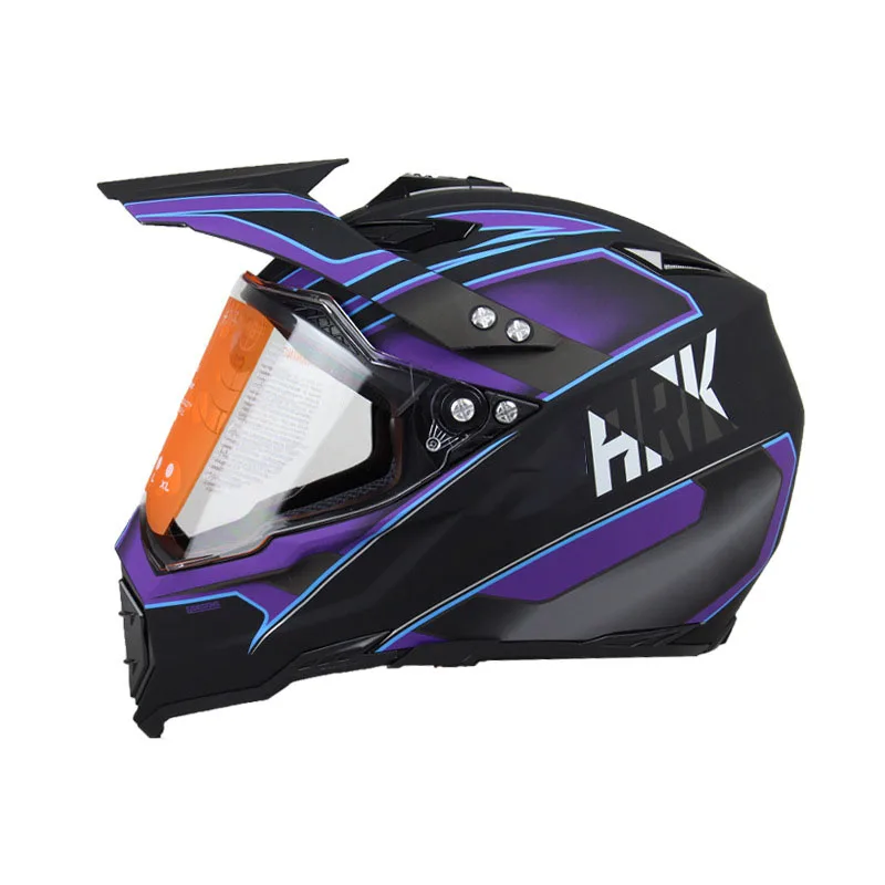 WLT Motorcycle Helmet Off Road Bike Motocicleta Casco Motocross Protective Safe Crash Helmet with shield and removable peak