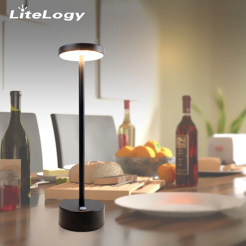 European eye-caring led light table lamp round desk table lamp alumniun