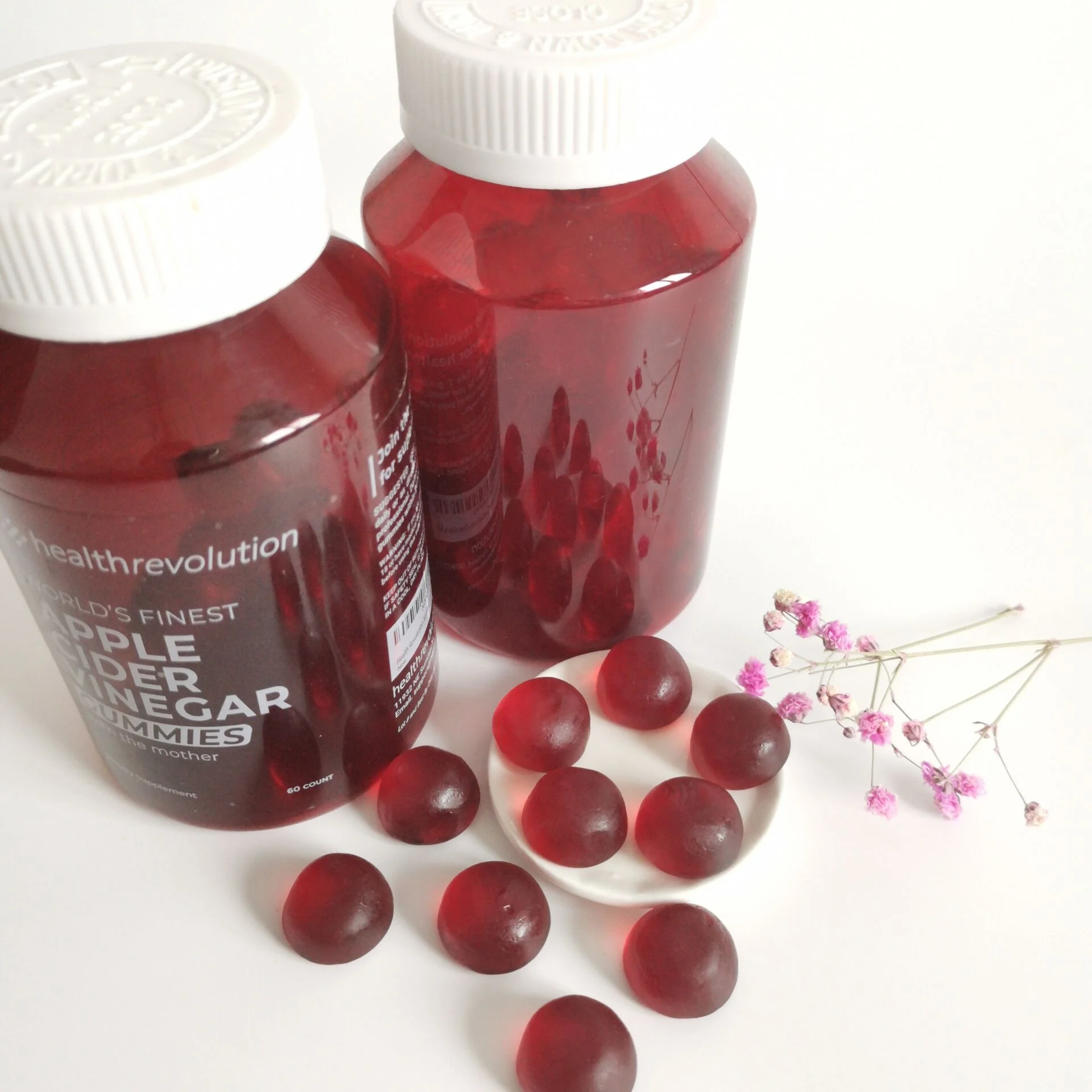 
Hot Sale Vegan Natural Organic Apple Cider Vinegar Gummies Detox OEM Private Label 