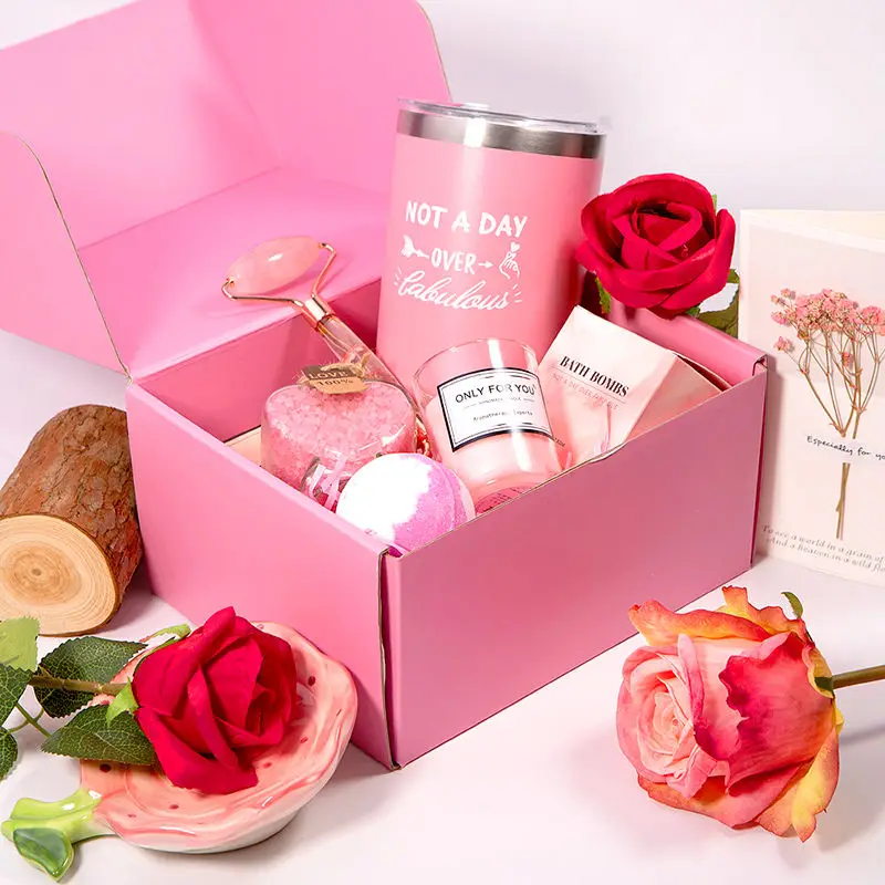 Christmas Luxury Aromatherapy Stress Relief Spa Basket Bath Spa Gift Sets For Women