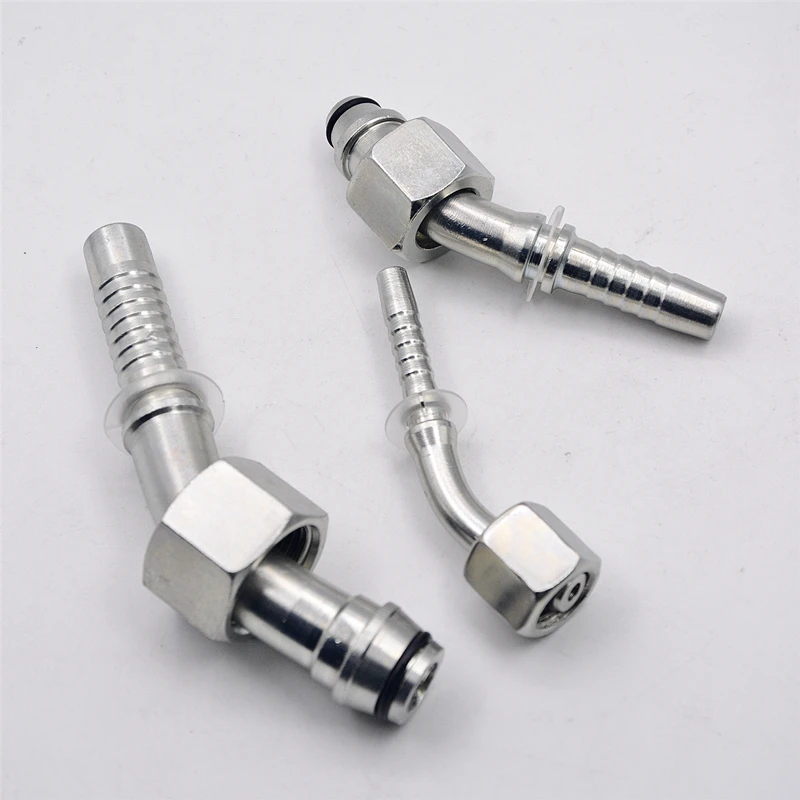 factory with reliable reputation 45 degree elbow metric reusable hydraulic hose fittings wholesale