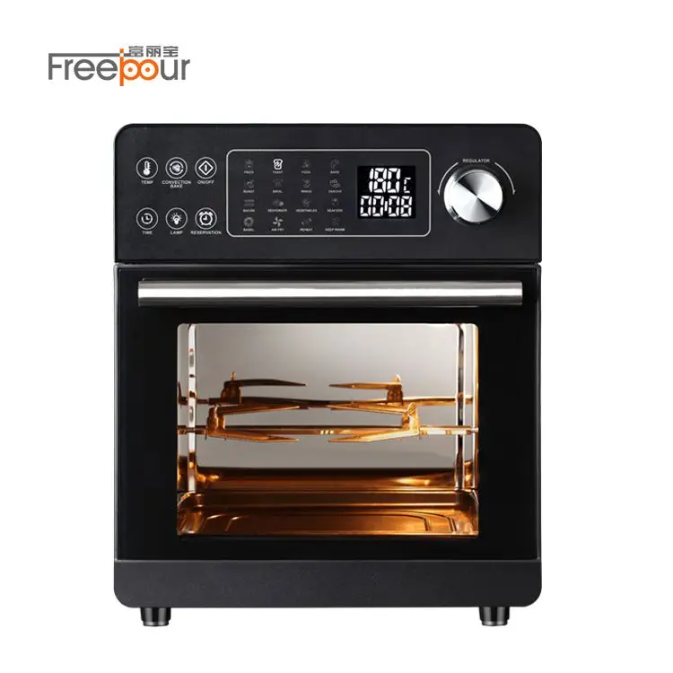 Small 16l Professional Digital Oven No Oil Air Fryer Toaster Oven Combo