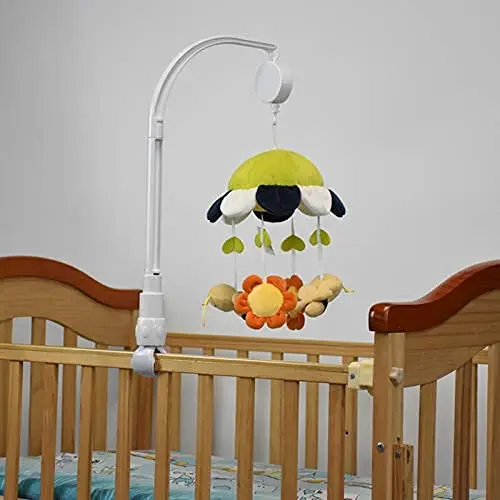 wholesale adjustable claw black plastic crib hanger accessories baby mobile holder for diy toy decoration bracket attachment