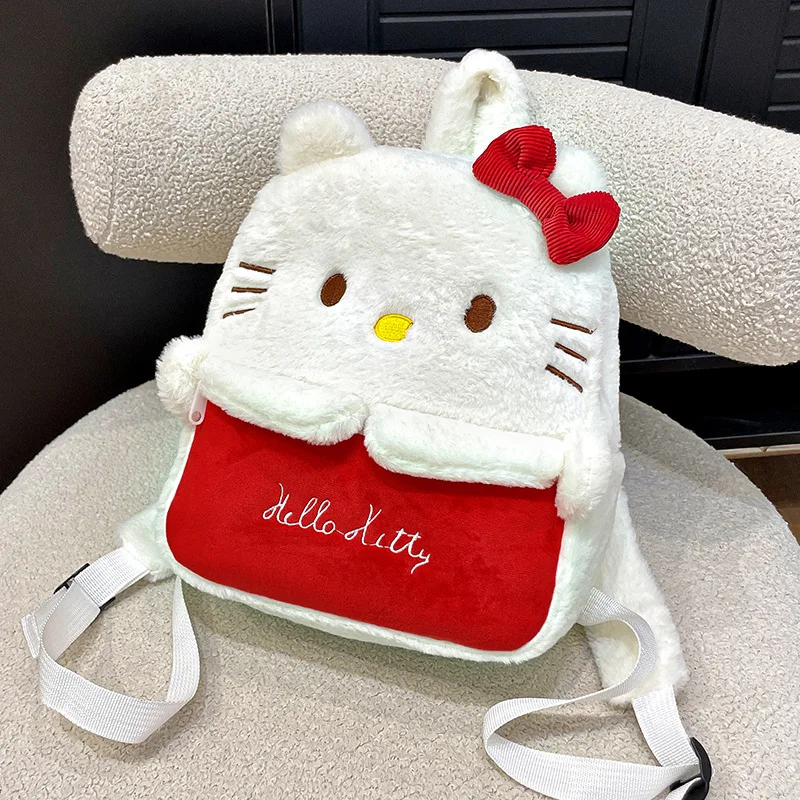 HL Ready to ship Sanrioed Junior Girls Schoolbag Cute Anime Cartoon Book Bag Lunch Bento Bag Kitty Kuromy Melodi Backpack Girl