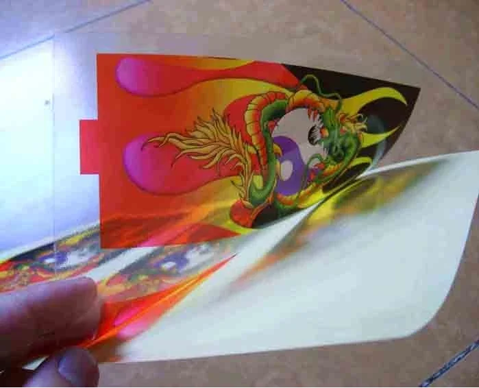 
Super clear PVC vinyl sticker for advertising, Transparent Self adhesive vinyl 
