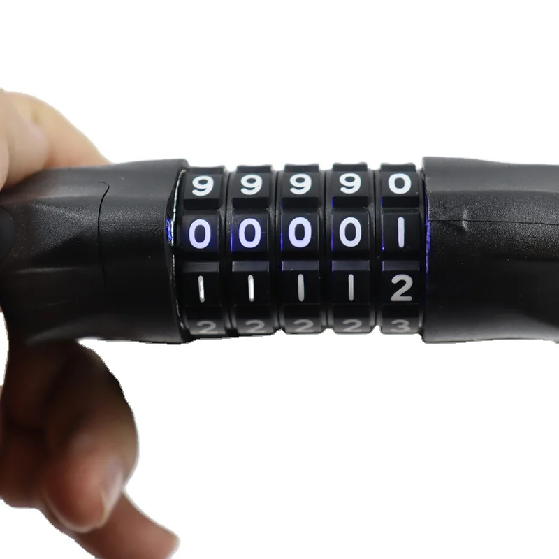 EU stock Bicycle Lock Combination Password Cycling Security Bicycle Cable Chain Lock Anti-Theft Bicycle Bike Lock