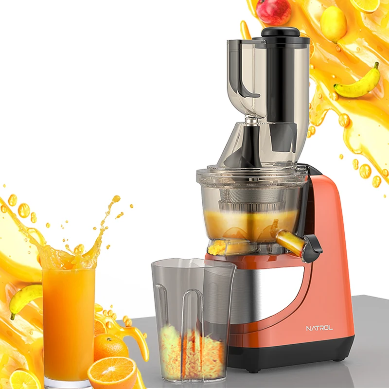 Electric Stainless Steel Filter Screen Multi-Function Portable Cold Press Slow Juicer with Mixed Filter Custom Plastic Household