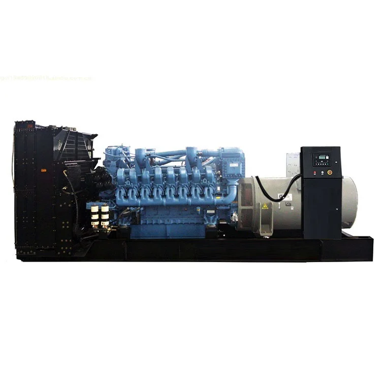 MTU generating station 1MW diesel generator 1000kw  water cooled power genset reasonable price for sale