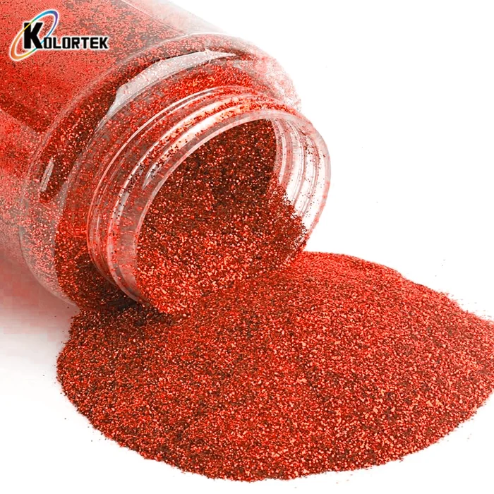 Kolortek wholesale 1kg bulk glitter holographic glitter flash effect flake silver for auto paint