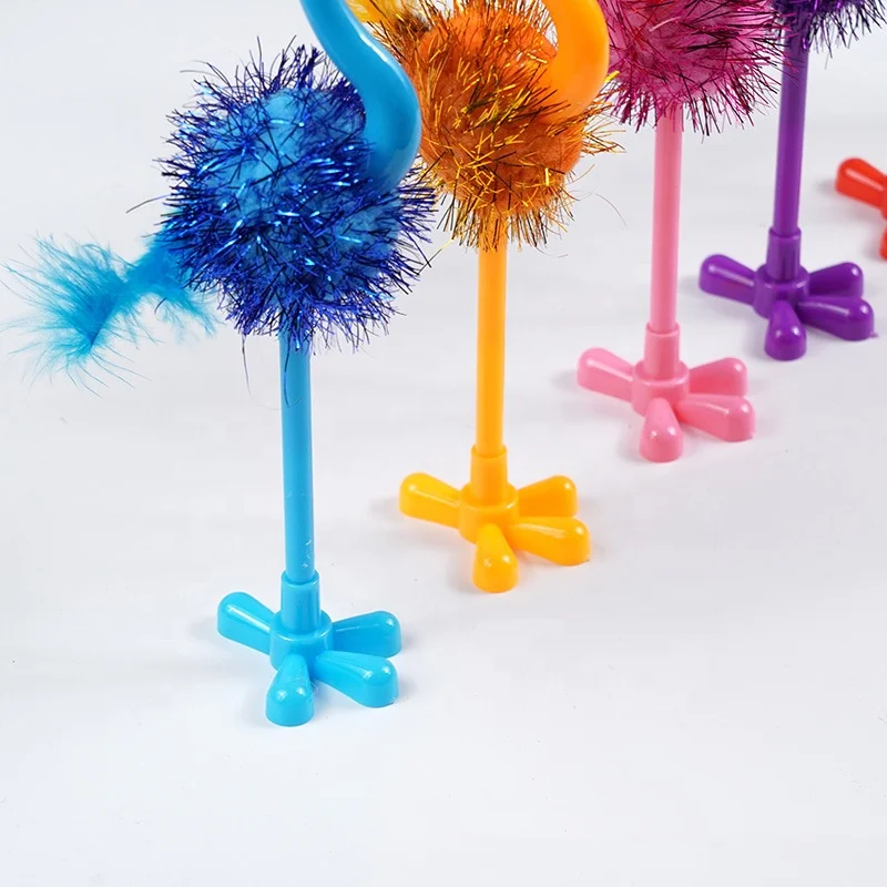 Hot Selling Ostrich Toy Pen Plastic Stationery Office Learning Chinese Oil Pen Small Gift Pen