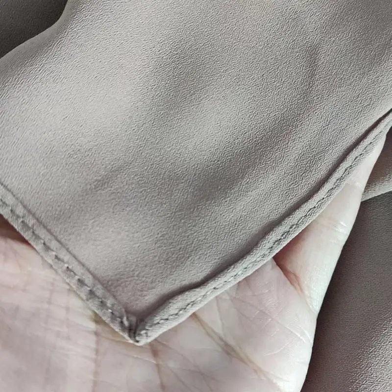 Premium Flowy Chiffon Shawl Muslim Wholesale Tudung Solid Neat Stitching Korea Chiffon Hijab for Islamic Headwrap