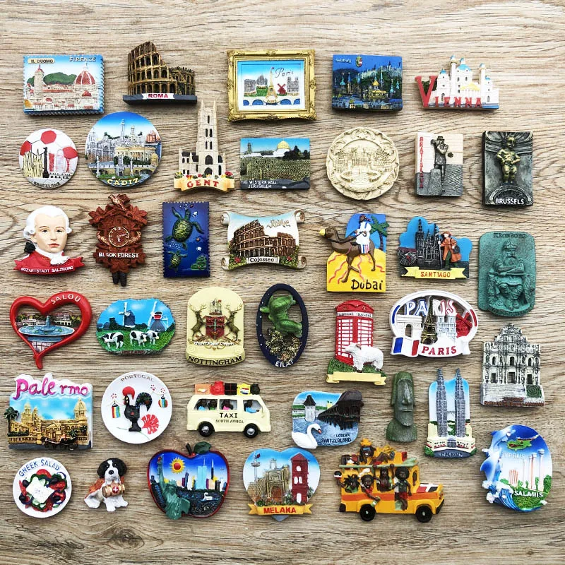 Good Quality Customized Fridge Magnets 3D Refrigerator Magnet Tourist Souvenir Resin