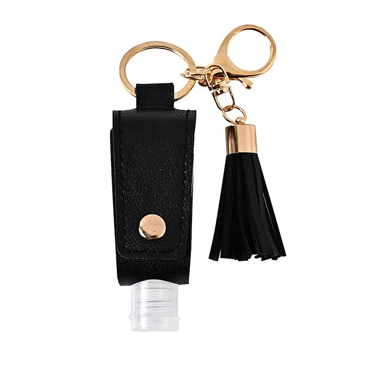 Silicone Portable Hand Sanitizer holder keychain lipstick lip gloss perfume holder keychain