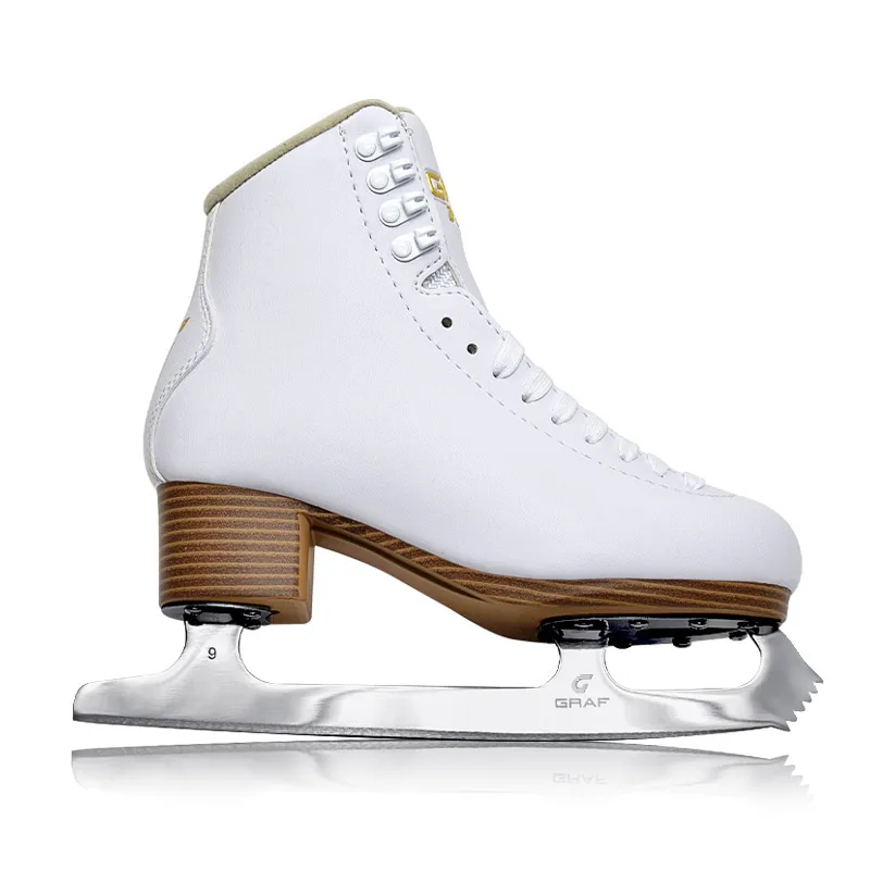 GRAF U20 Suitable for Beginners to Basic Taxi High-precision Carbon Steel Skates Sponge Ice Skating Figure Shoes Asia  Only