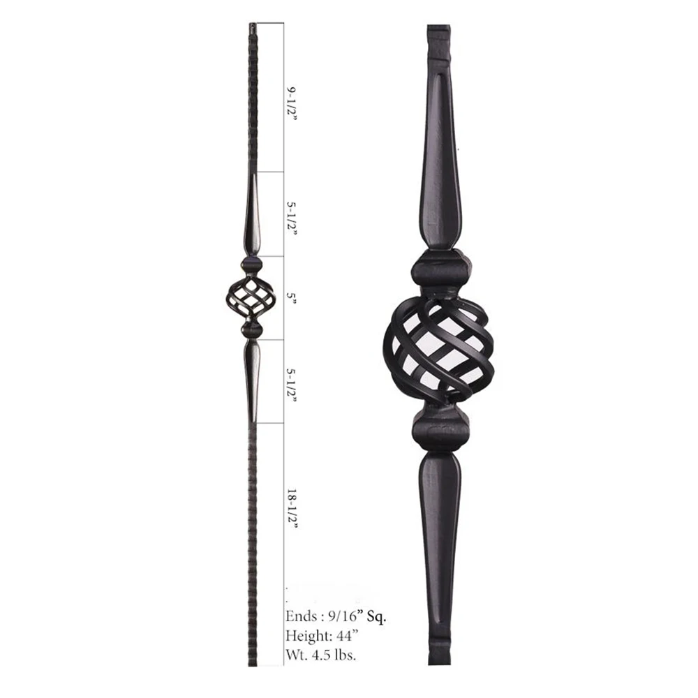 HUAART Stair Aluminum Railing Column Baluster Indoor Baluster Iron Stair Railing Designs Metal Balusters For Stairs