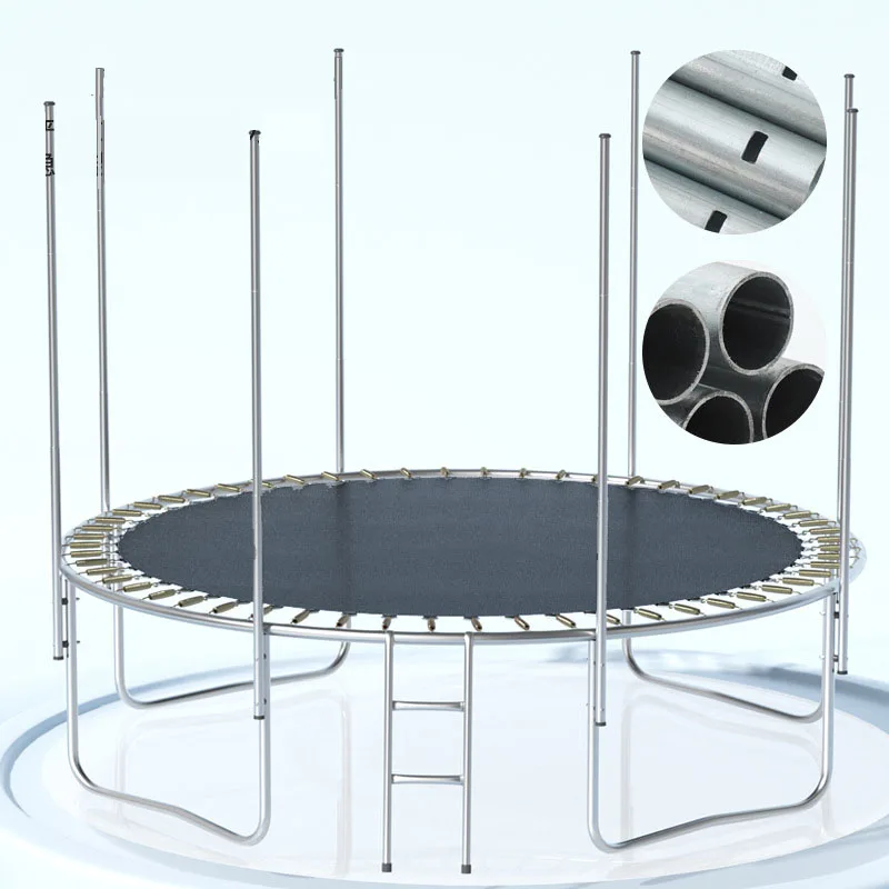 8FT Cheap Garden Trampoline for Sale Ground Trampoline Outdoor Adults With Protective Net