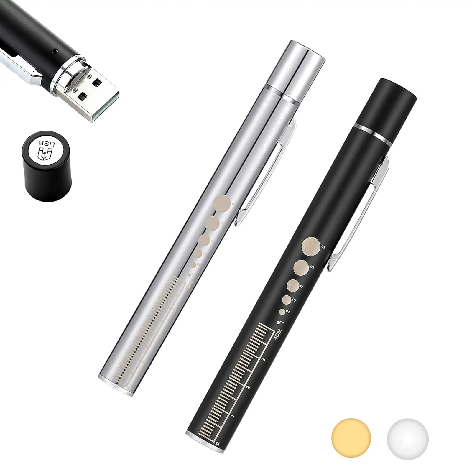 Medical Eye Pen Light Pupil Gauge Doctor Nurse First Aid Diagnostic Penlight