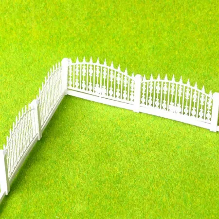 1m plastic Artificial Model fence Decor Landscape Decoration Home Garden DIY Accessories Building Model Material