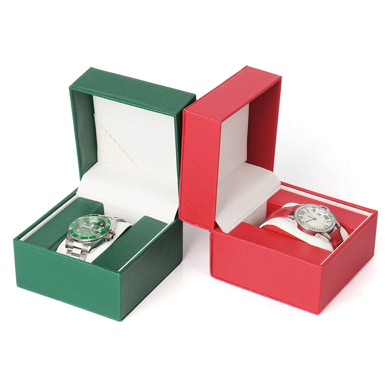 Factory Customized Wholesale PU Leather watch luxury box watch boxes cases packaging wrist watch box