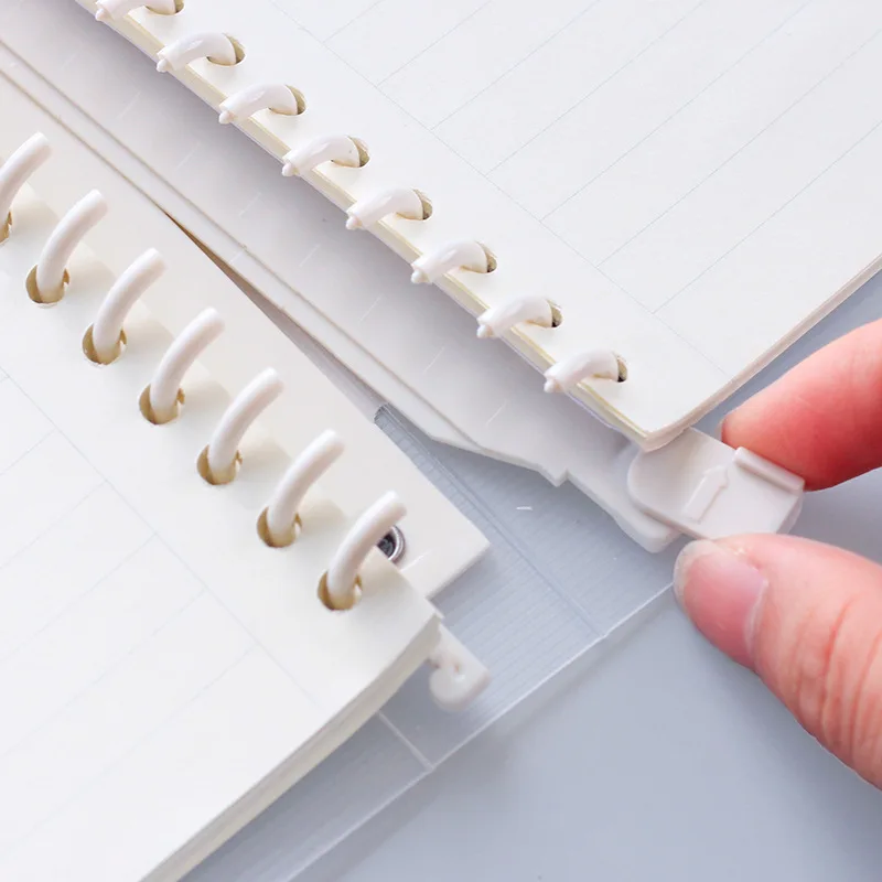 Custom PP Cover Stationery Items A4 A5 B5 Loose Leaf Binder Logo Lined Notepad Customizable Manufacture Planner Notebook School