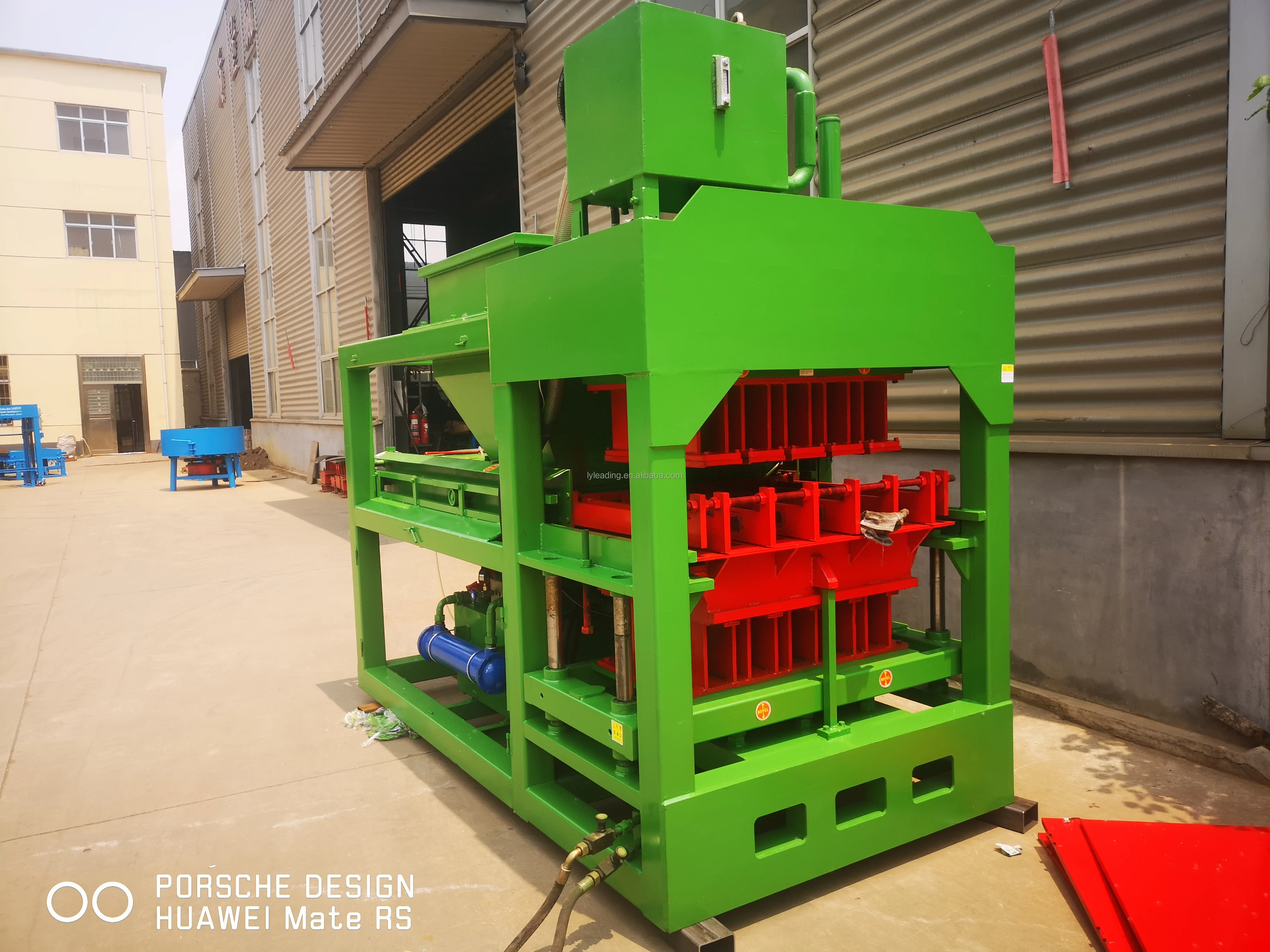 Largest capacity HBY10-10 New design automatic compressed interlocking brick machine