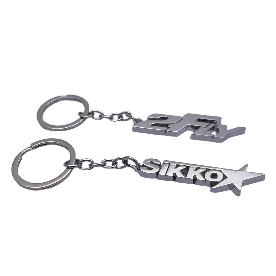 Manufacturers Wholesale Custom Metal Key Chain 2d 3d Company logo Letter Key Chain Custom Enamel Key Chain