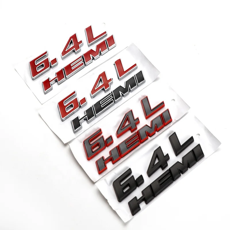 Wholesale car sticker 3DABS 392 HEMI 6.4L HEMI badge logo for Dodge side mudguard car sticker