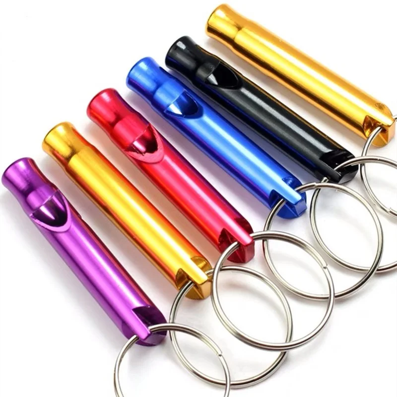 Outdoor Survival Emergency Mini Size Whistles 4.6cm Metal Whistle Pendant Custom Logo