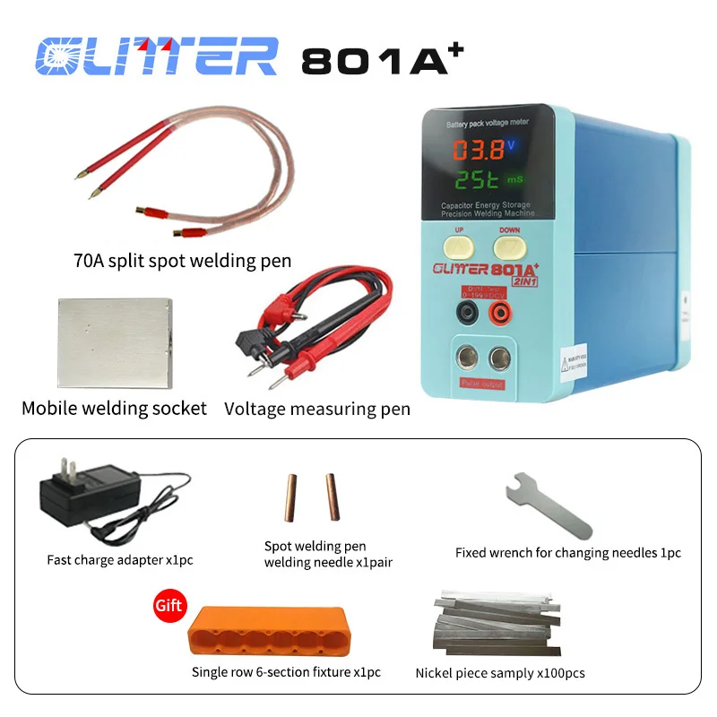 Lithium Battery Spot Welder 11.6 KW Capacitor Inverter Energy Storage Pulse Handheld Welding Machine Spot Weld Equipment