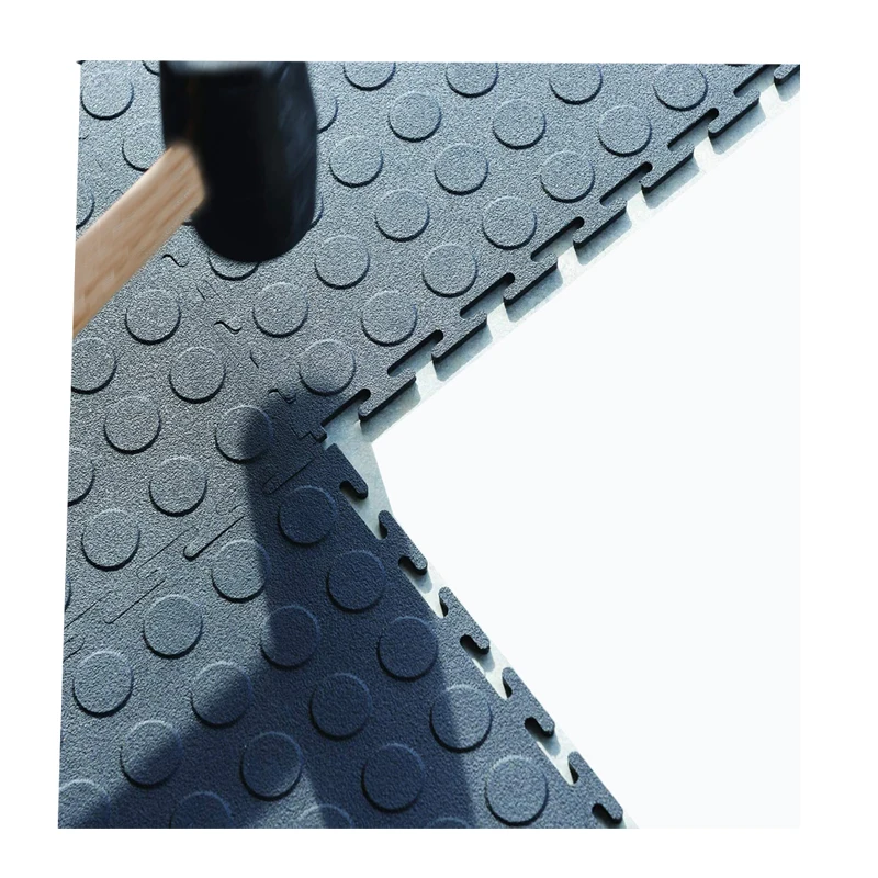Eco-friendly Customized Waterproof Heavy Dust Anti-slip 5mm PP PVC Rubber Flooring Garage Mats