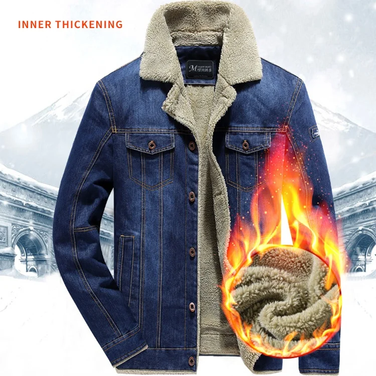 Veste Style Universitaire Varsity Pour Hommes Men Fleece Jacket Coats Winter Outwear Cowboy Men Fleece sherpa Jackets