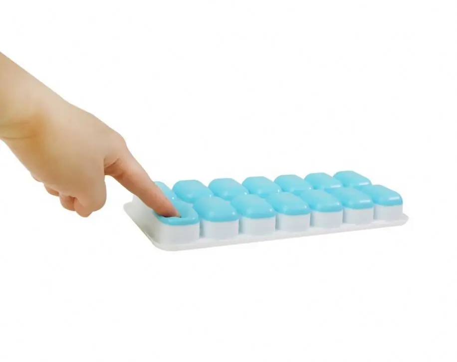 Ice Cube Tray with Lid Silicone Ice Cube Molds 14 Ice tray Stackable Durable