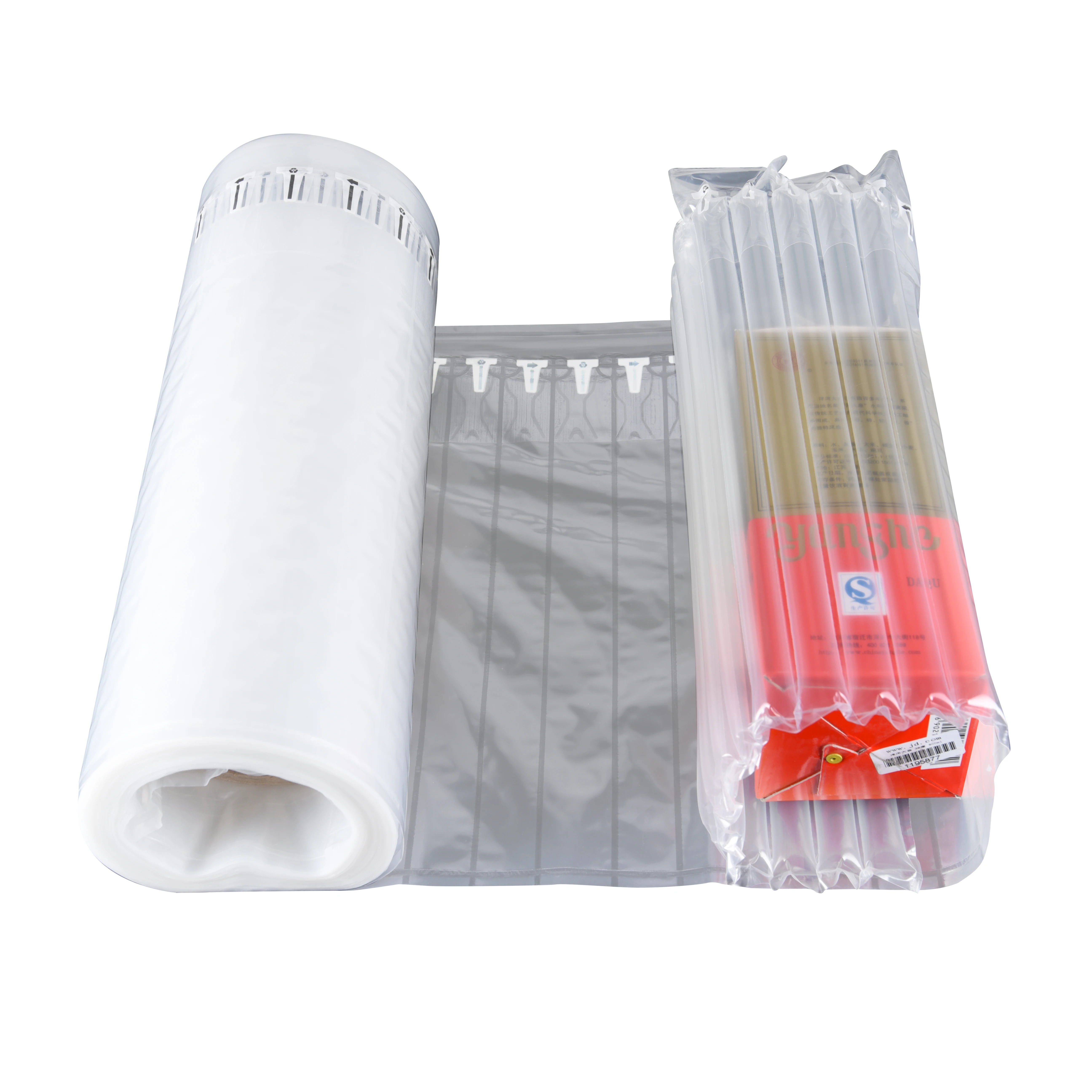 Manufacturer Good quality Air bubble cushion wrap inflatable rolls bag packaging air column sheet air buffer roll
