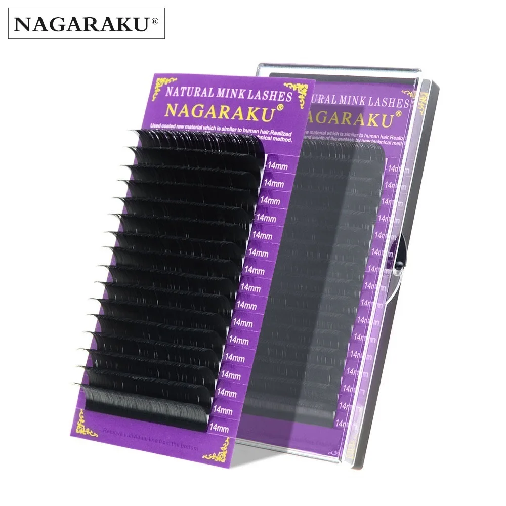  Накладные ресницы nagaraku индивидуальные принадлежности для наращивания оптовая