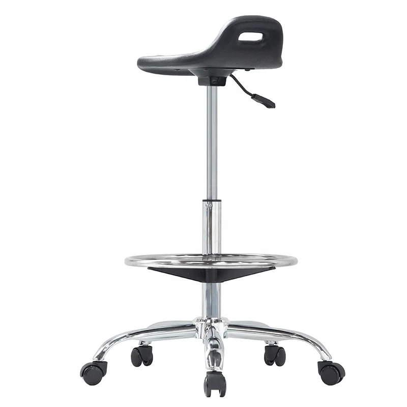 Modern best quality height adjustable standing up desk swivel office bar chair foot stool with backs