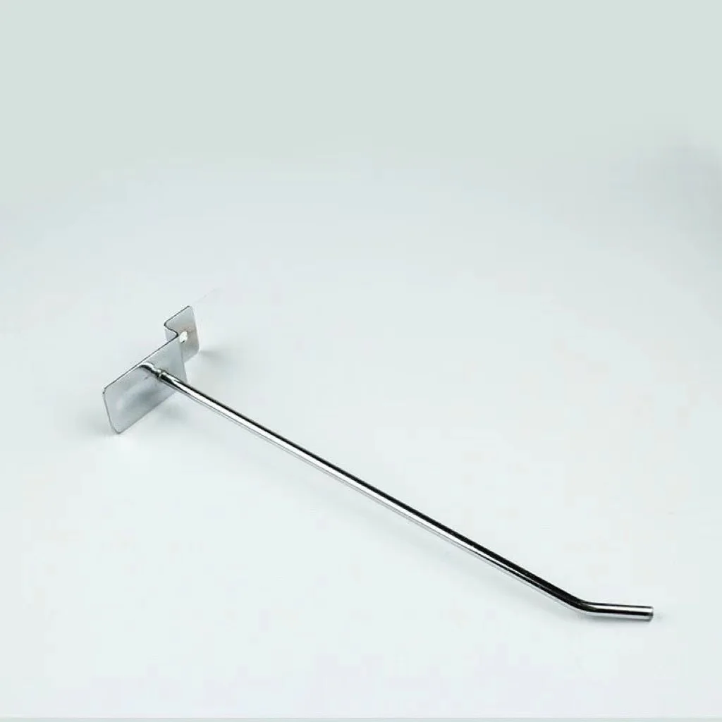 slatwall hanging single hooks bulk display hook metal steel slatwall display shelf hook 30cm