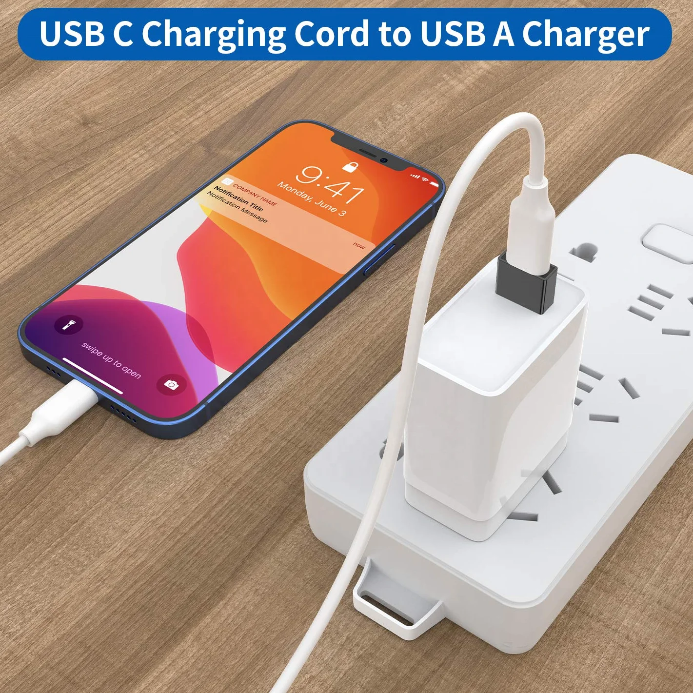 JMTO PVC Aluminum shell USB2.0 M to type c F Adapter