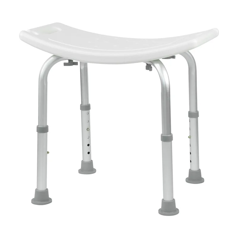 Bathing Chair For Handicapped Bathroom And Shower Aluminum Alloy Height Adjustable Non-slip Shower Chair For Elderly