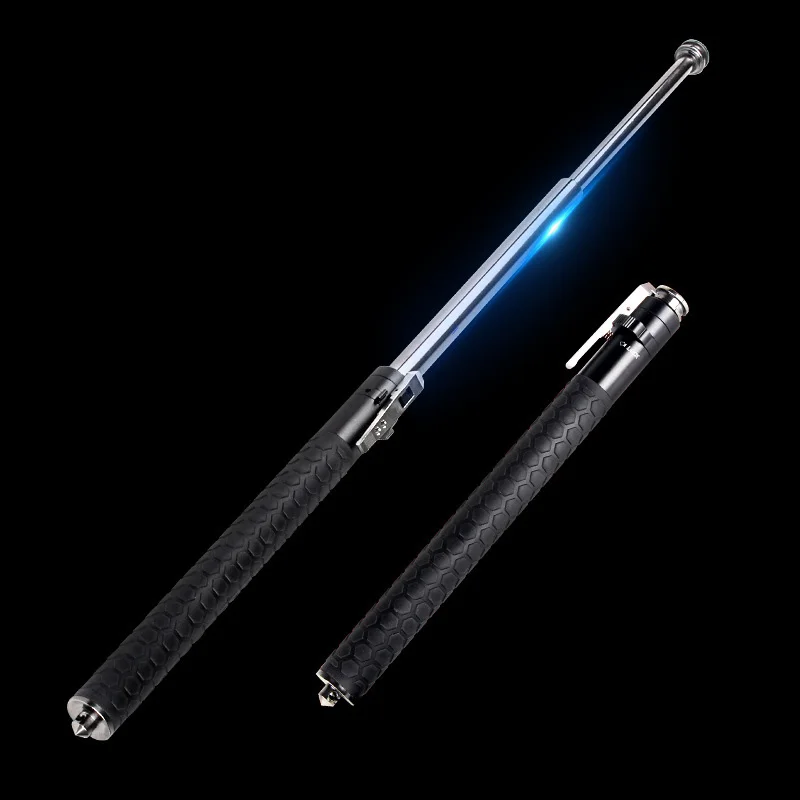 S26 Inches Vehicle Mounted Self-defense Automatic Pen Retraction Self-defense Spring Swing Stick