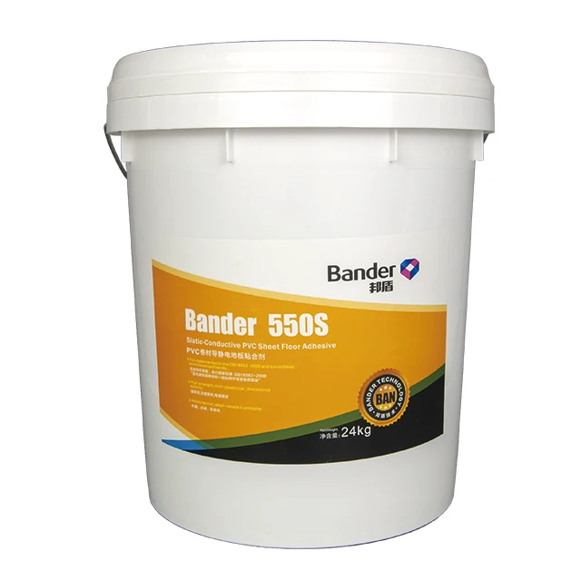 Высококачественный укрепляющий клей Bander 550s-1, оптовая продажа с завода, низкая цена, ODM и OEM, суперстатический проводящий ПВХ напольный клей