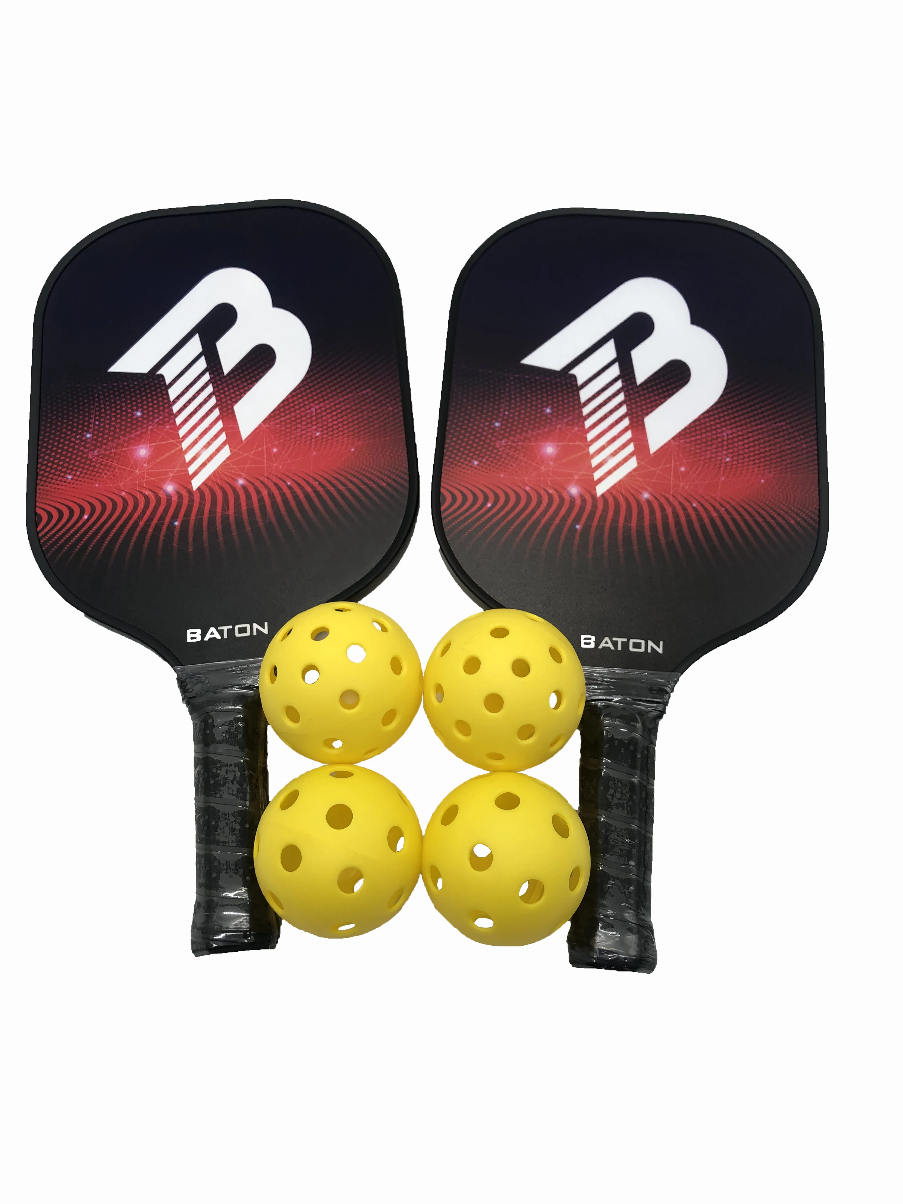 
Custom Carbon Fiber Pickleball Paddle Popular Net System Large Handle Grip 4 1/4 