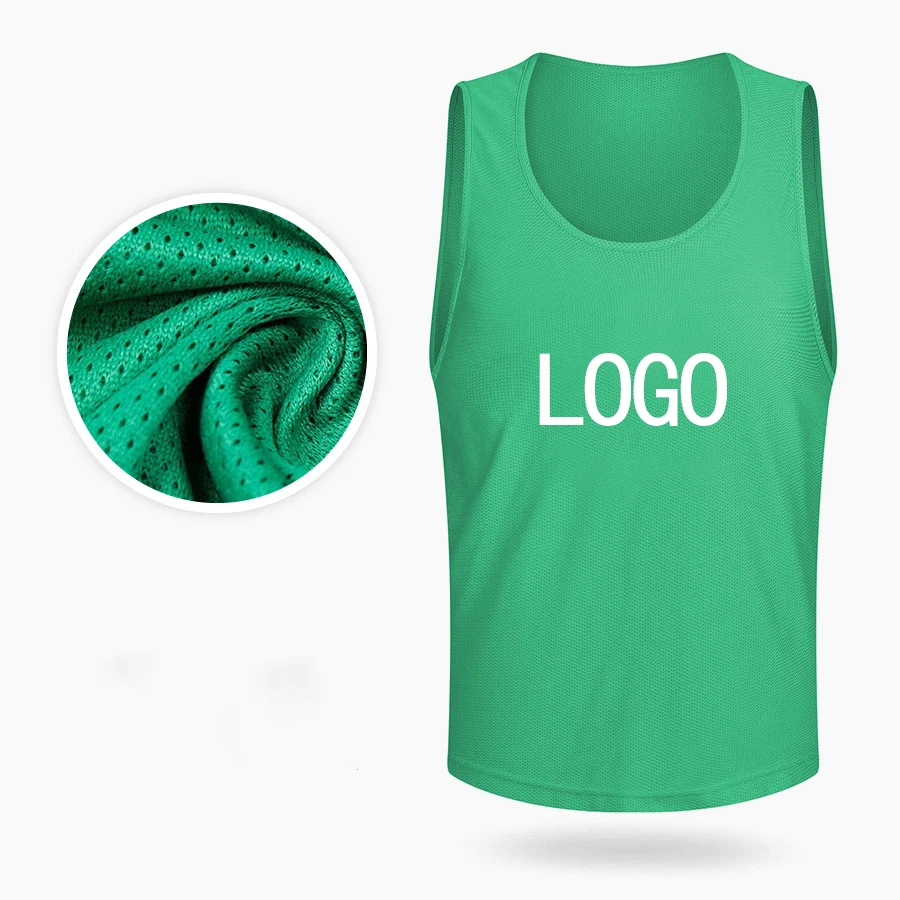 Factory Wholesale custom soccer vest training mesh bibs training vest sport