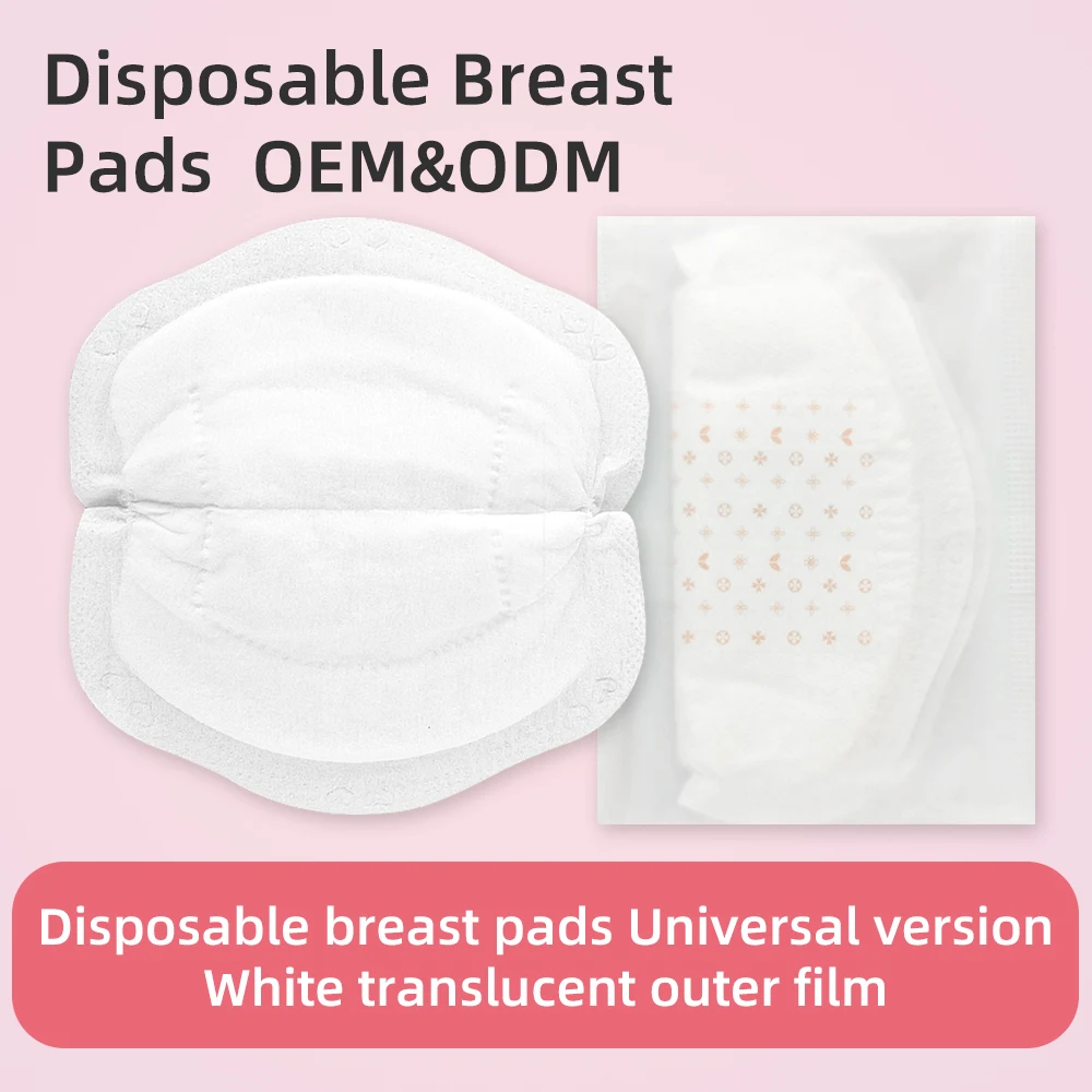 The low-priced breathable, soft, comfortable, Disposable breast pads White translucent outer film