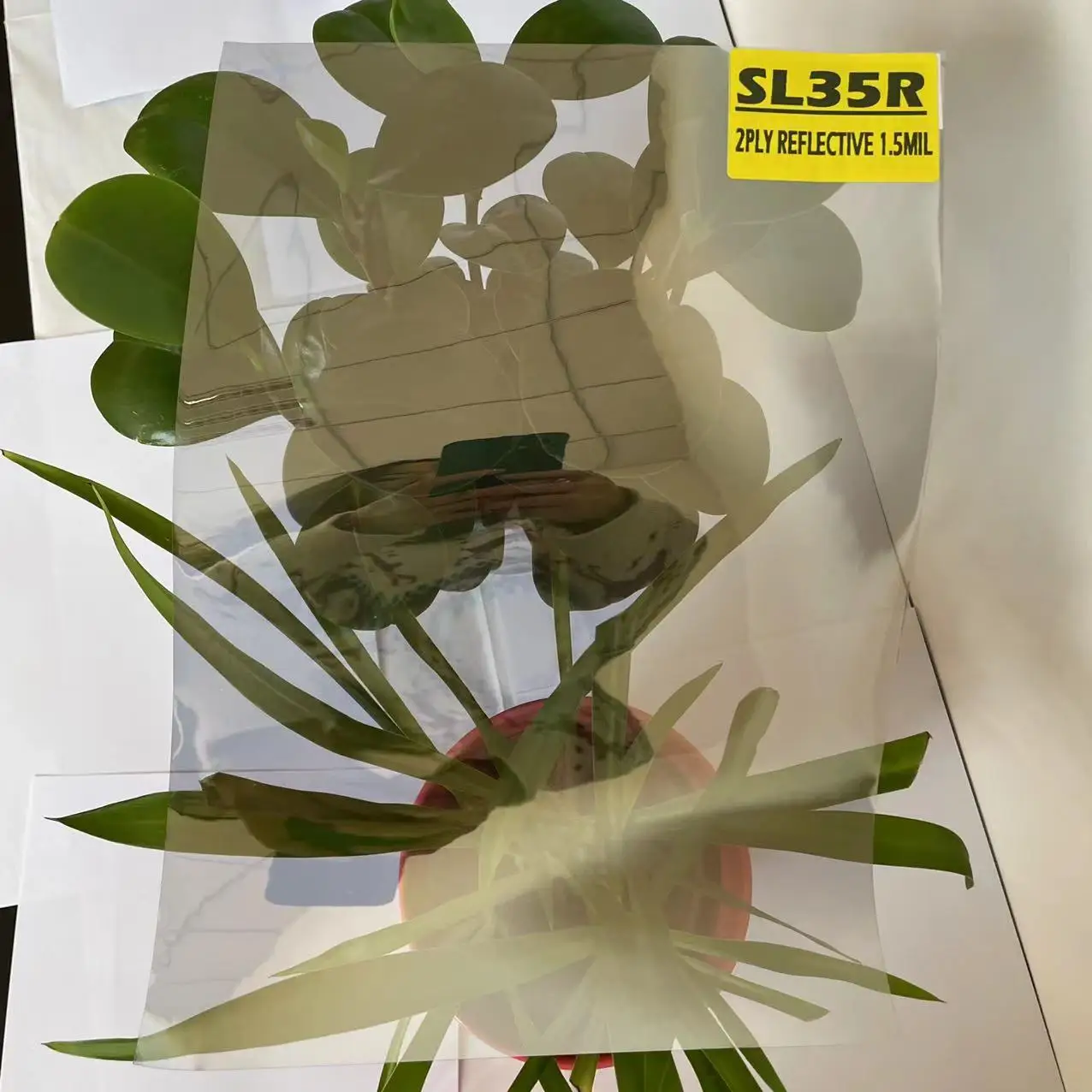 SL35R VLT 35% IR 62% SIVER REFLECTIVE APPLICATION OF PROTECTIVE FILM FOR CONSTRUCTION AND CAR WINDOW REFLECTIVE FILM